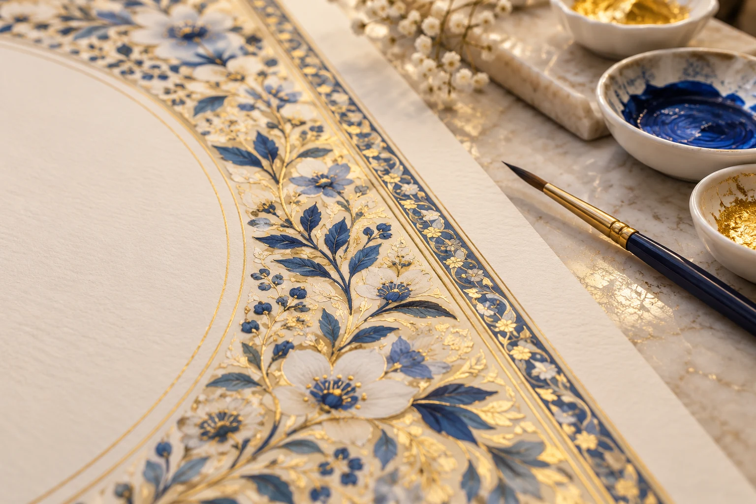 Hand-Painted Ketubah Art