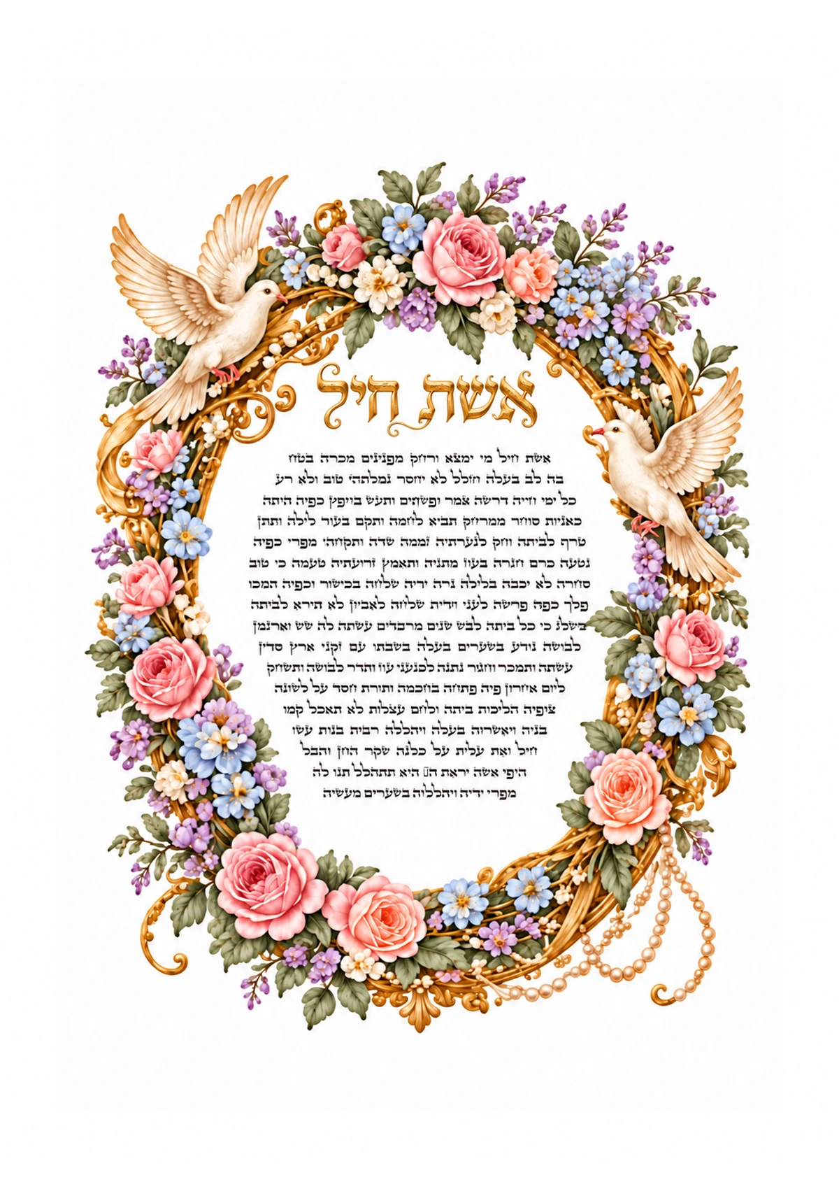 Eshet Chayil — Roses and Doves