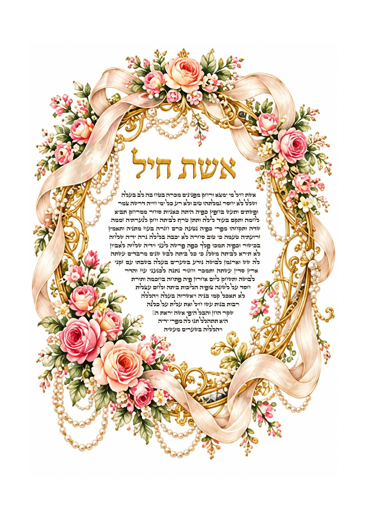 Eshet Chayil — Roses and Champagne