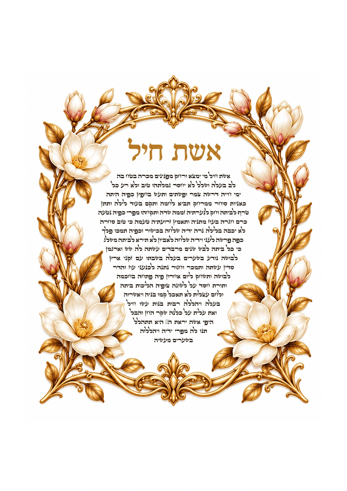 Eshet Chayil — Golden Magnolia