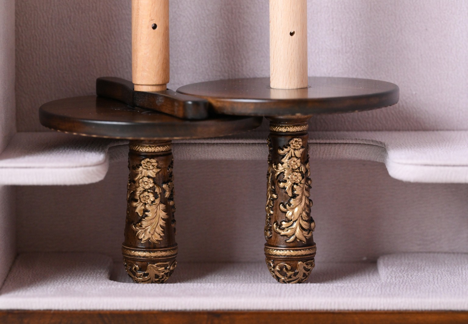 Handcrafted Wooden Aron Kodesh and Carrying Case